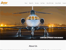 Tablet Screenshot of dyerjet.com